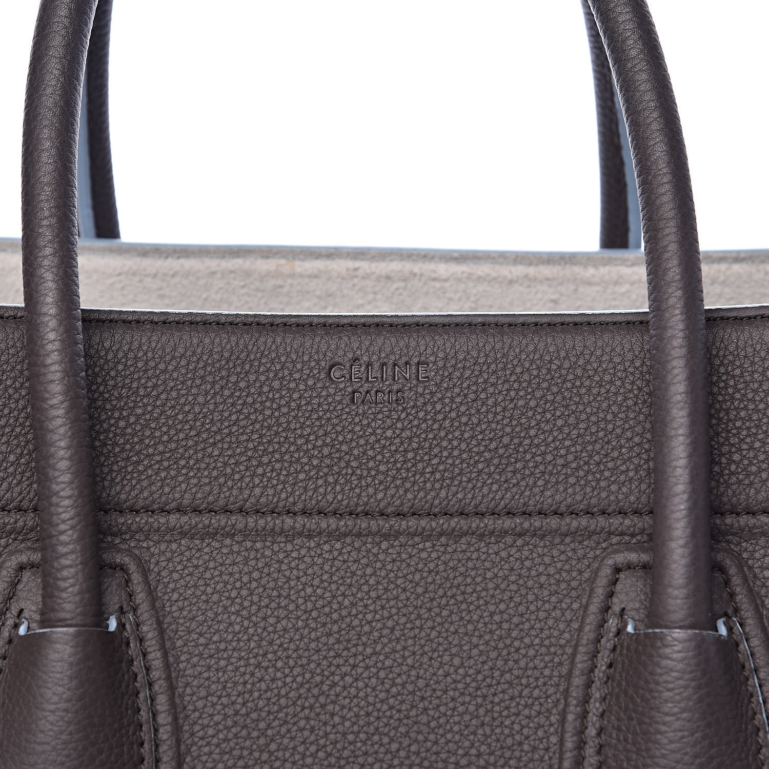 Celine Baby Grained Calfskin Medium Phantom Luggage Anthracite 12 of 13
