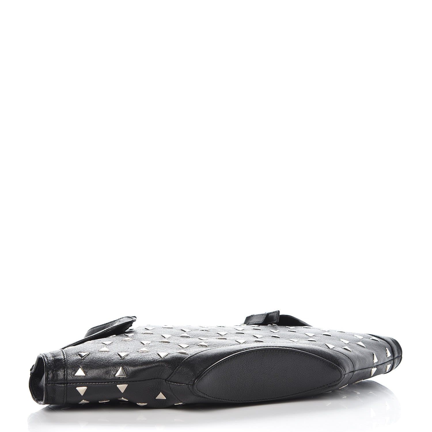 Alexander McQueen Calfskin Studded De Manta Clutch Black 4 of 11