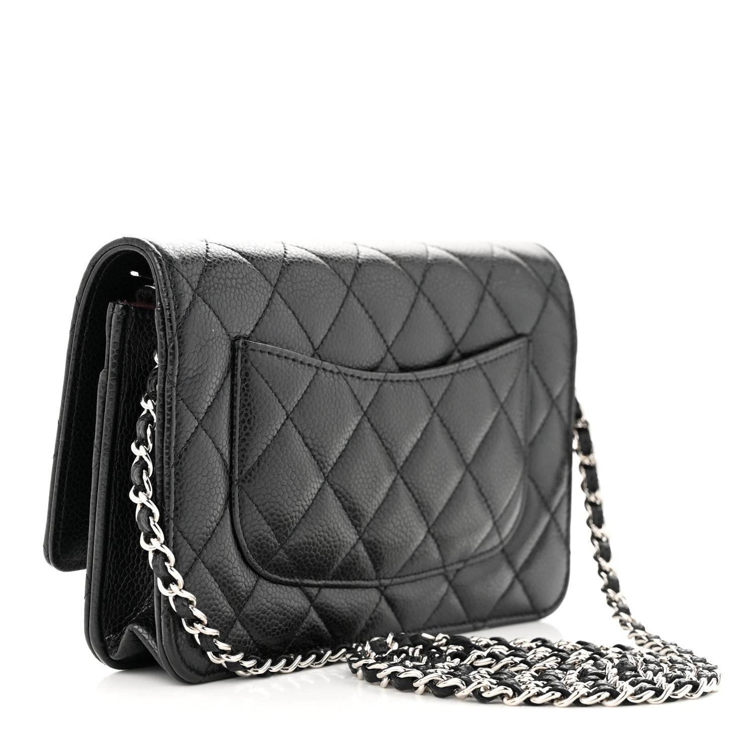 Chanel Caviar Quilted Wallet on Chain WOC Black 3 of 12