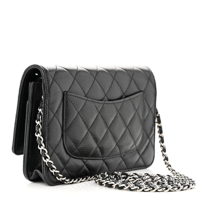 Chanel Caviar Quilted Wallet on Chain WOC Black 3 of 12
