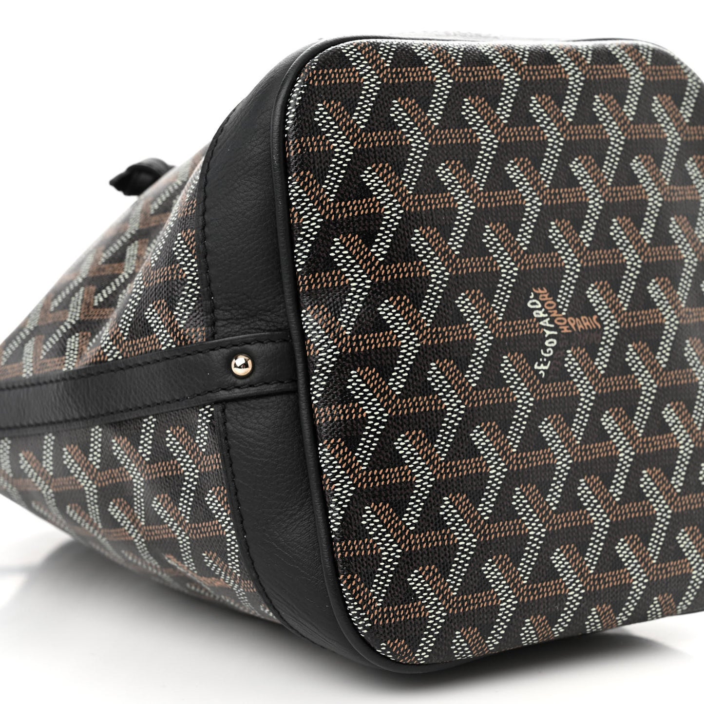Goyardine Petit Flot Bucket Bag PM Black
