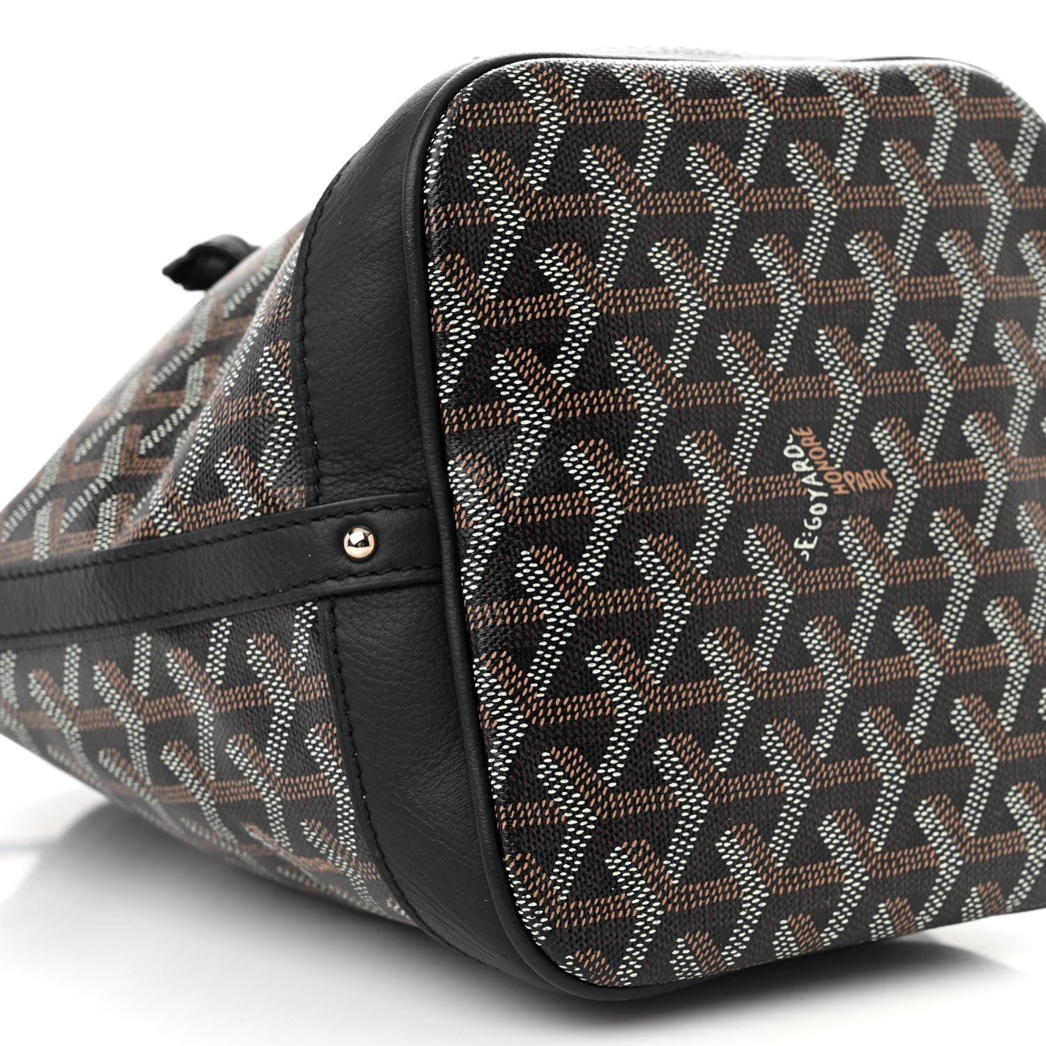 Goyard Goyardine Petit Flot Bucket Bag PM Black 8 of 9