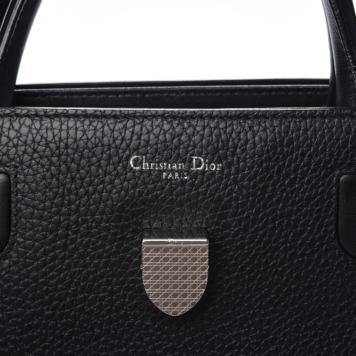 Christian Dior Grained Calfskin Medium Diorever Flap Black 7 of 7
