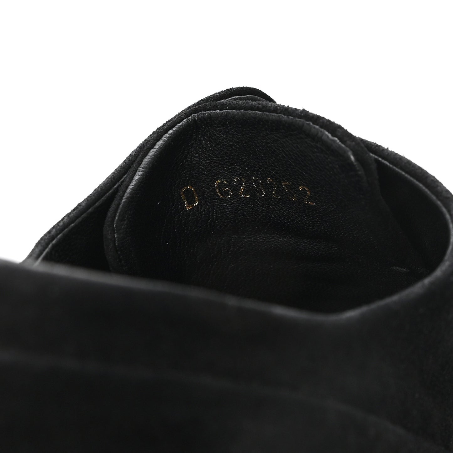 Suede Cap Toe Lace Up Booties 41 Black