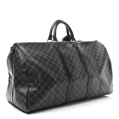 Louis Vuitton Damier Graphite Keepall Bandouliere 55 3 of 12