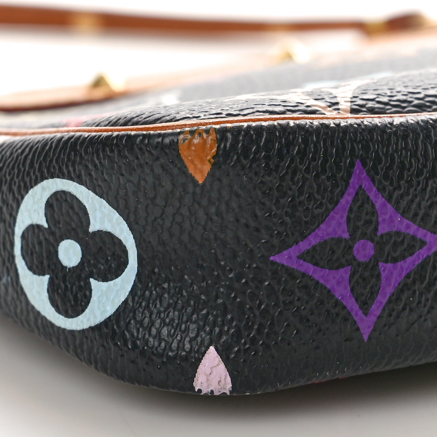 Louis Vuitton Monogram Multicolor Pochette Accessories Black 9 of 10