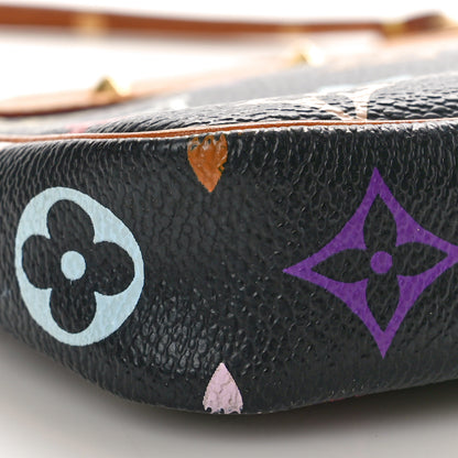 Louis Vuitton Monogram Multicolor Pochette Accessories Black 9 of 10