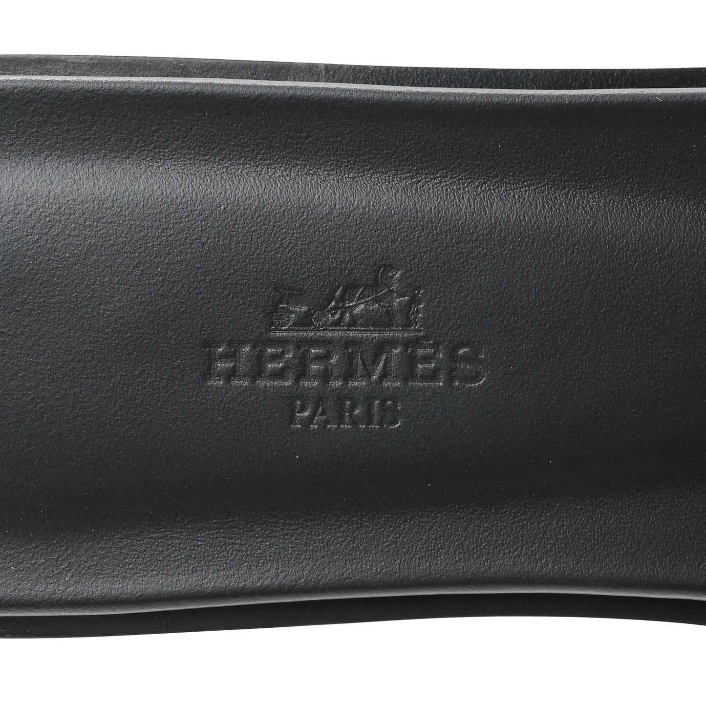 Box Calfskin Oran Sandals 38.5 Black