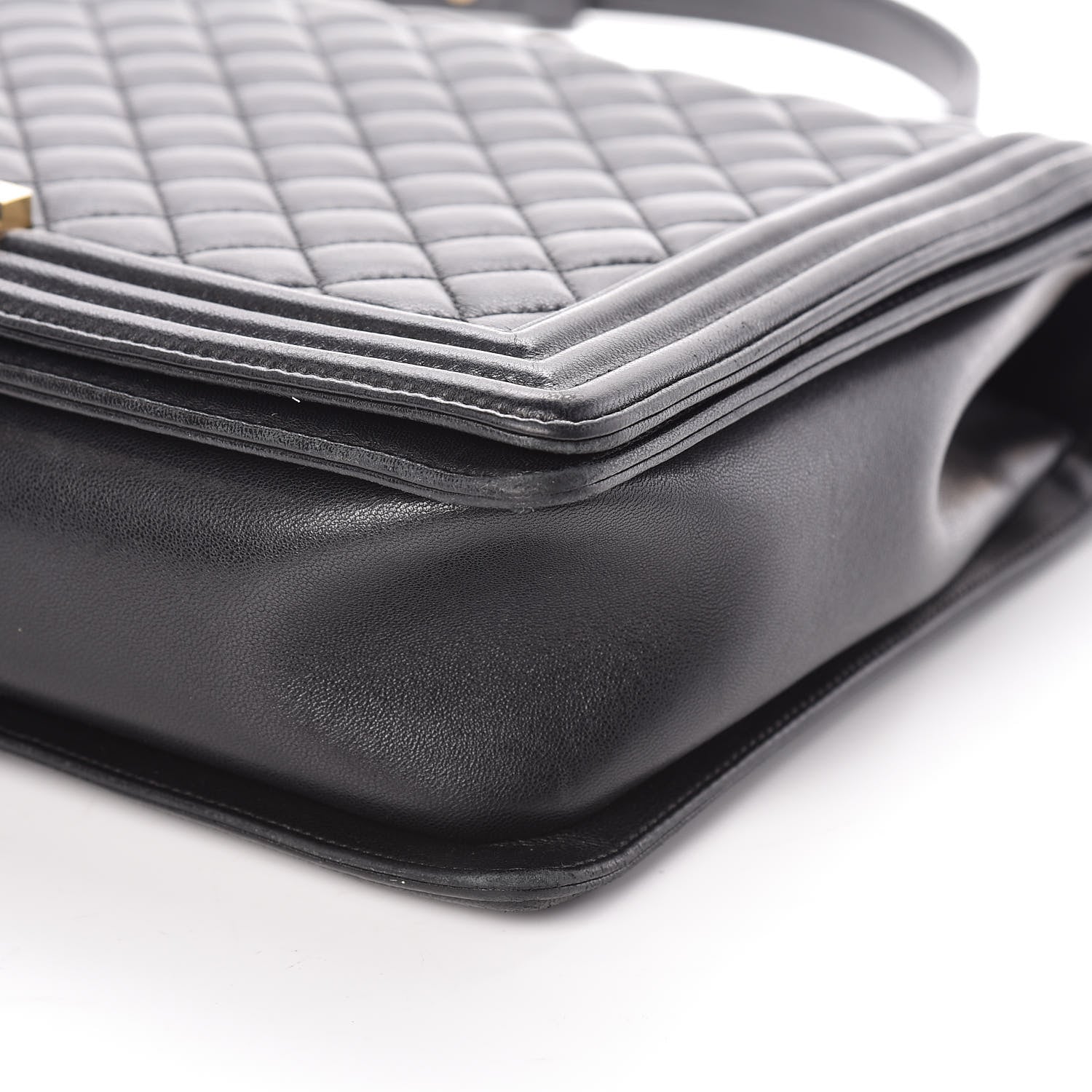 Chanel Lambskin Quilted Large Boy Flap Black 6 of 10