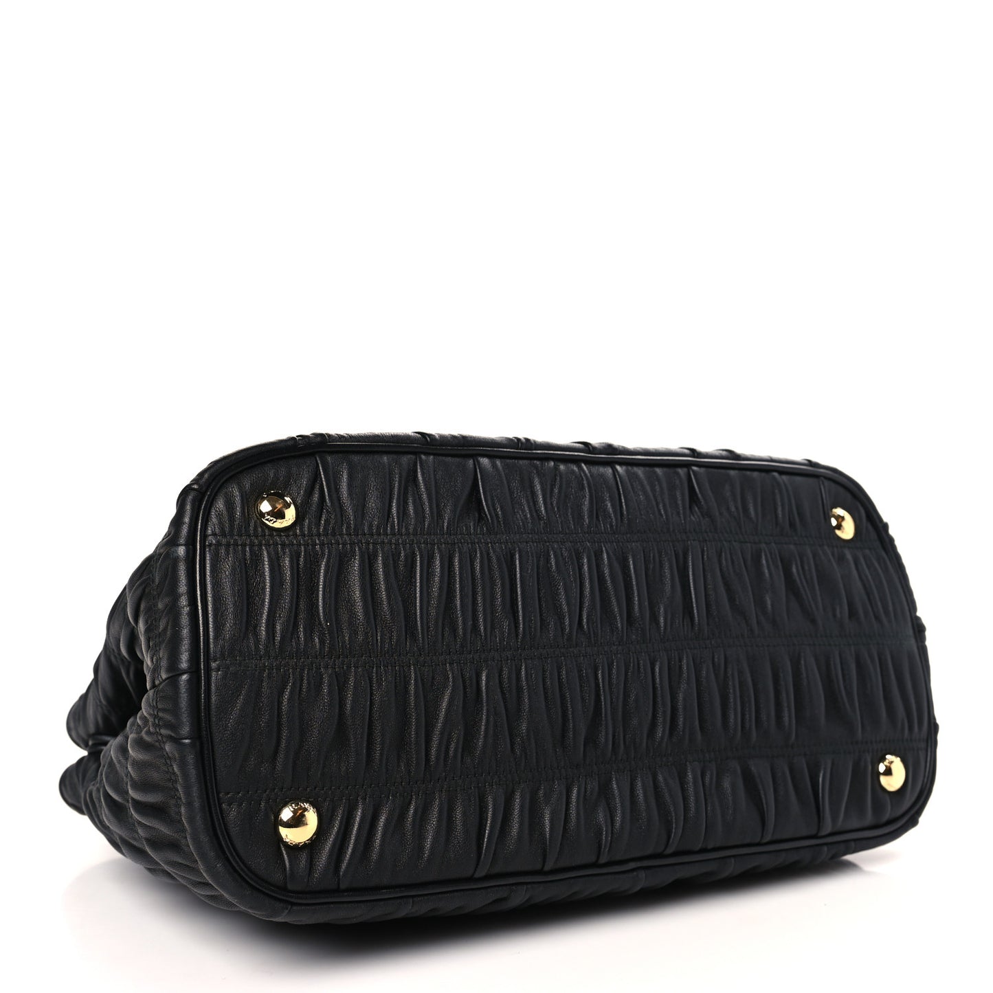 Nappa Gaufre Tote Black