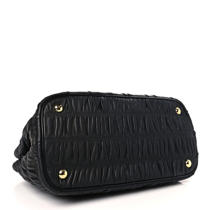 Prada Nappa Gaufre Tote Black 4 of 8