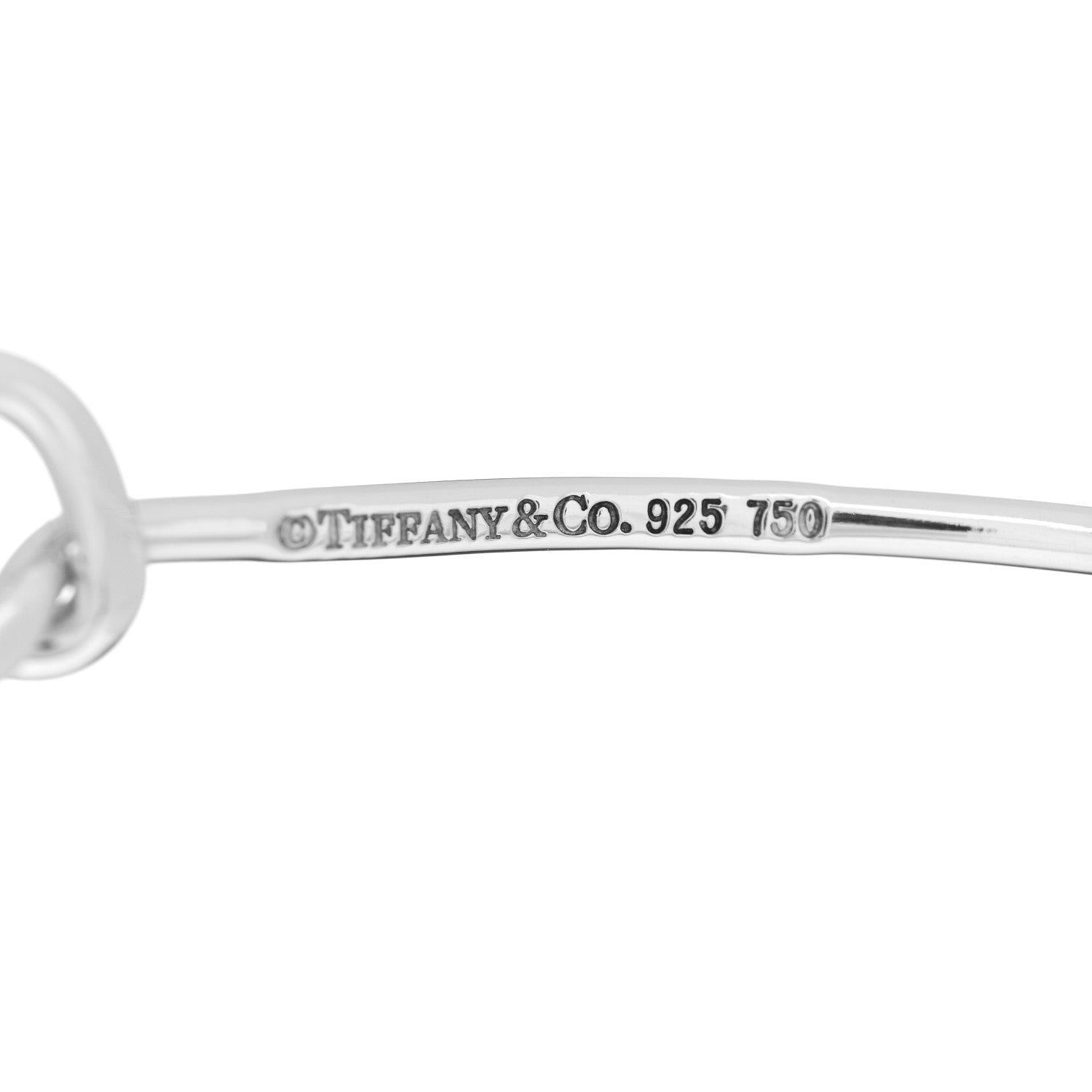 Tiffany Sterling Silver 18K Yellow Gold Knot Bracelet 3 of 4