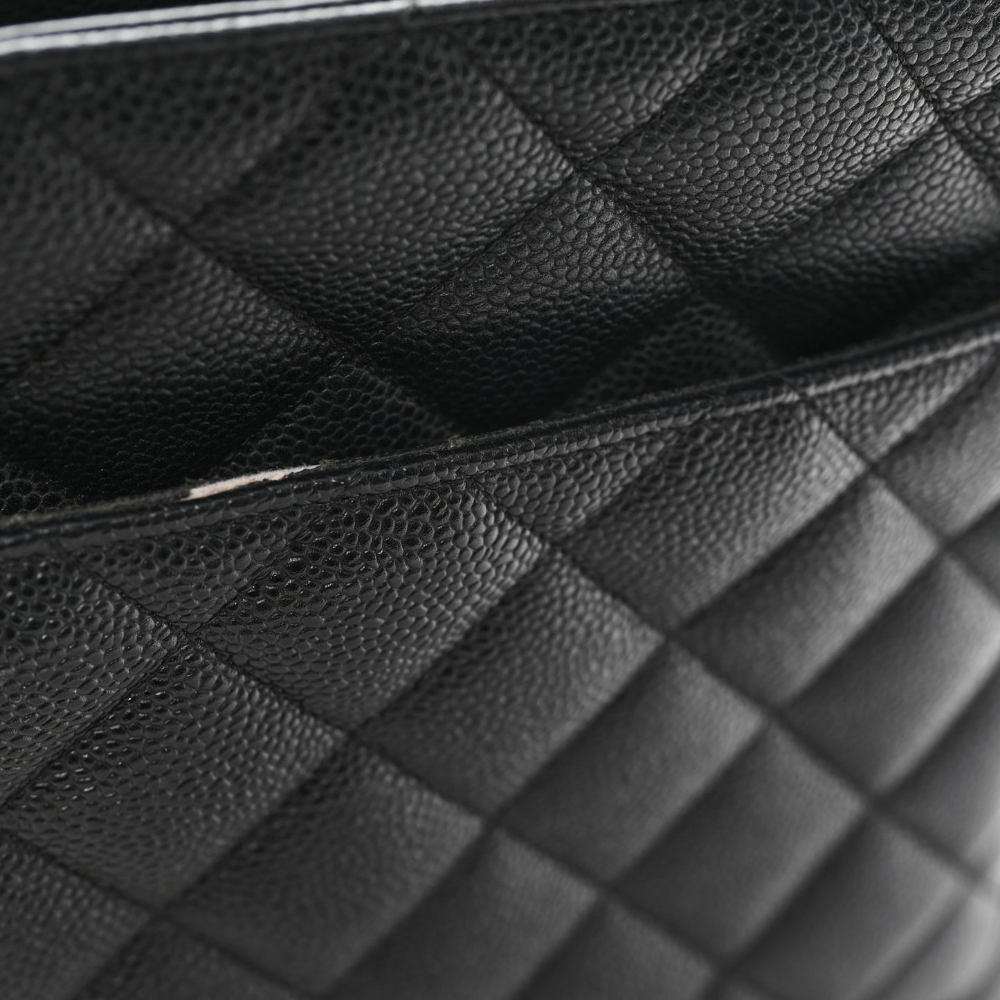 Caviar Quilted Medallion Tote Black