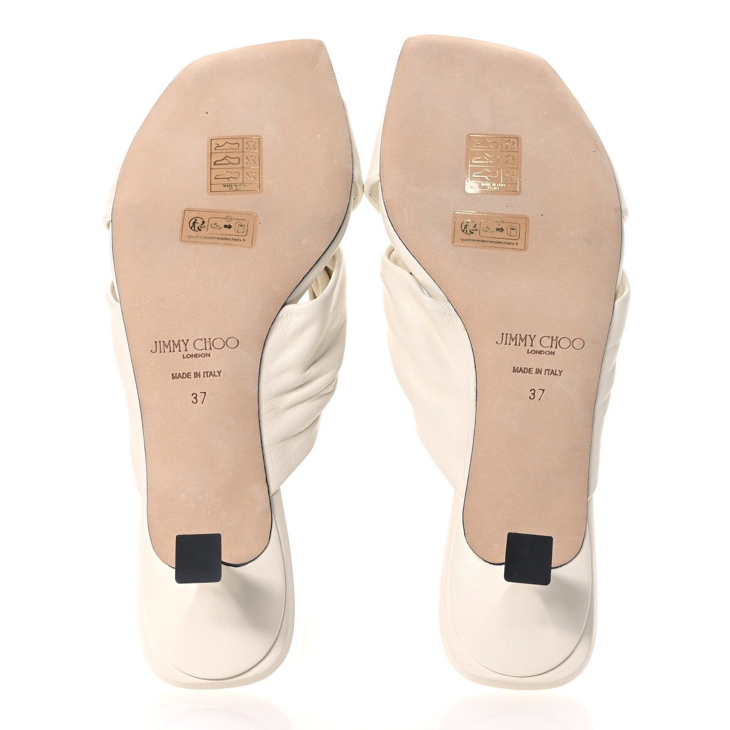 Jimmy Choo Nappa Avenue 50 Mules 37 Latte 6 of 7