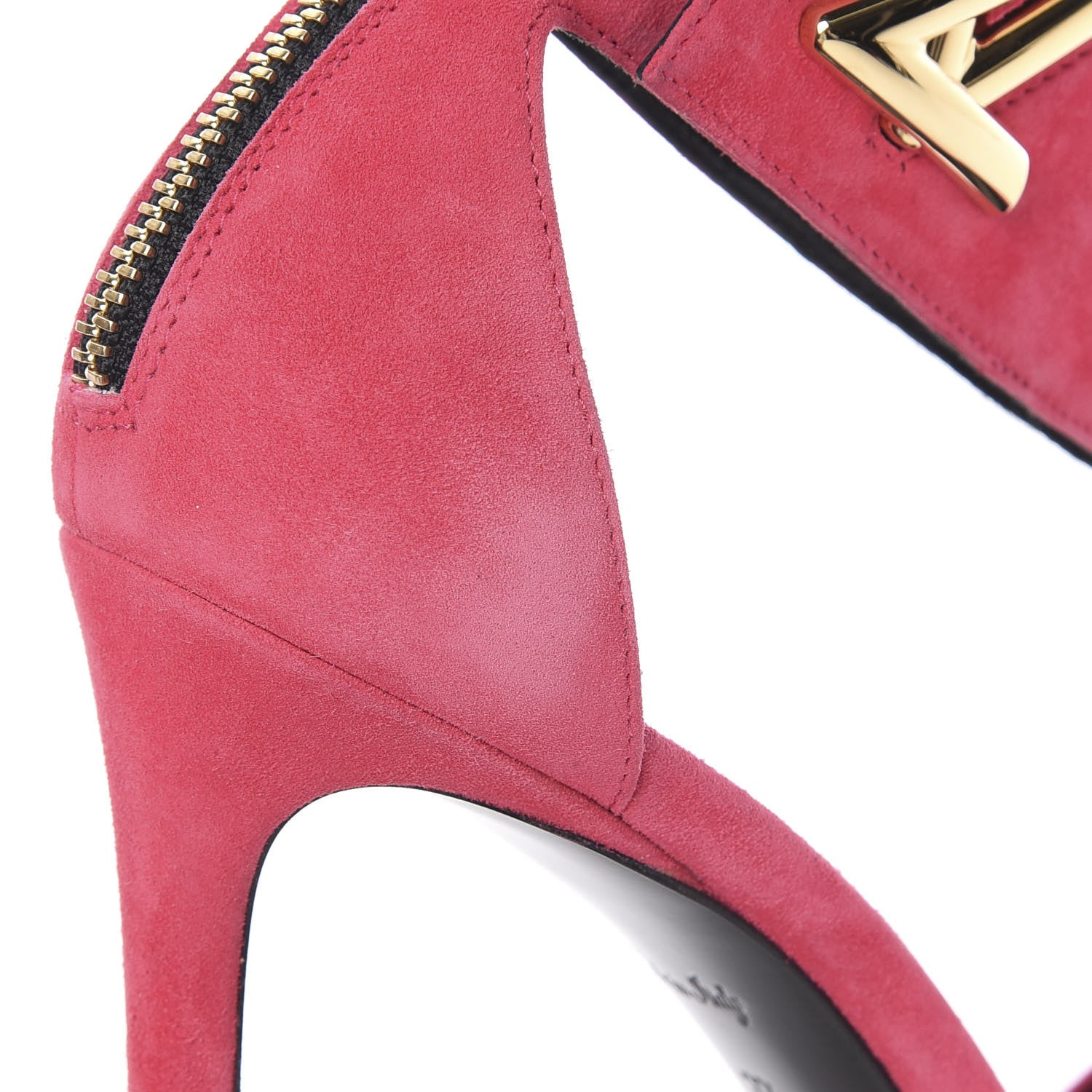Louis Vuitton Suede Twist Sandals 37 Fuchsia 12 of 13
