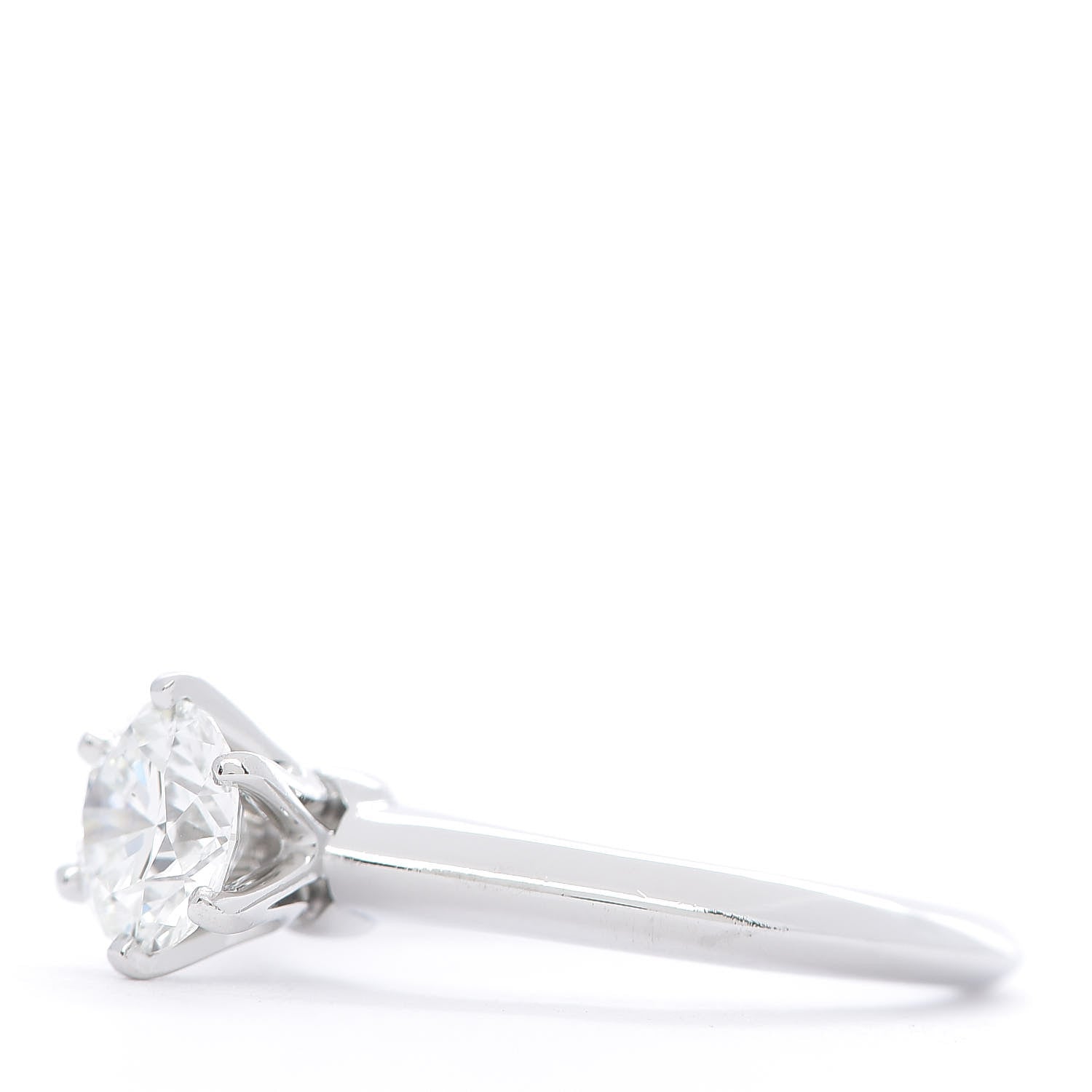 Tiffany Platinum Diamond 1.00ct Solitaire Engagement Ring 53 6.5 3 of 6