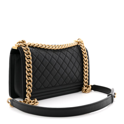 Chanel Caviar Quilted Medium Boy Flap Black 3 of 11
