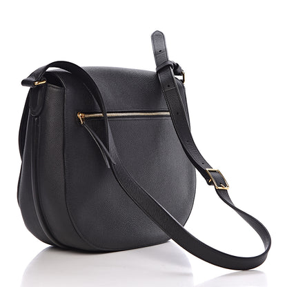 Celine Grained Calfskin Medium Trotteur Black 3 of 11