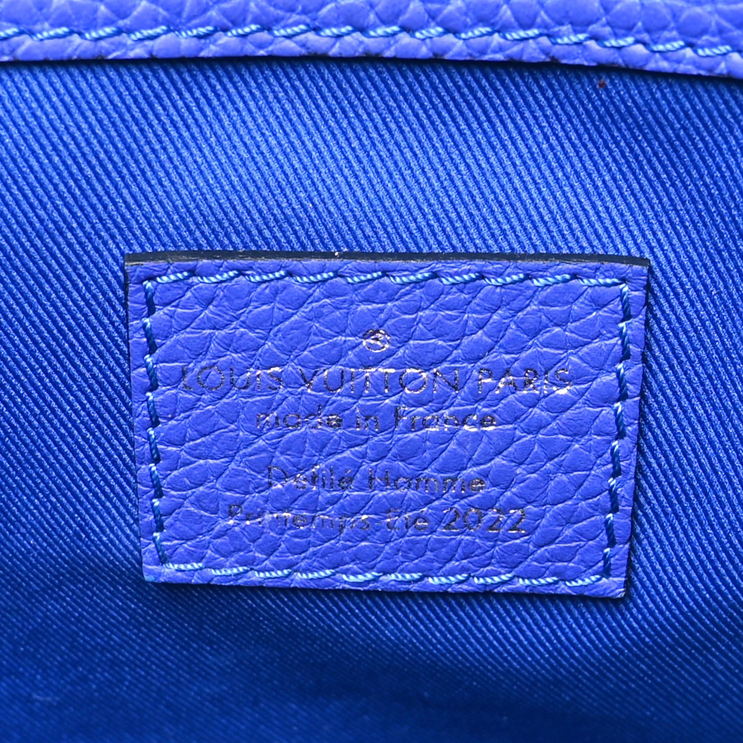 Louis Vuitton Taurillon Illusion Keepall Bandouliere 50 Bleu Rose 6 of 10