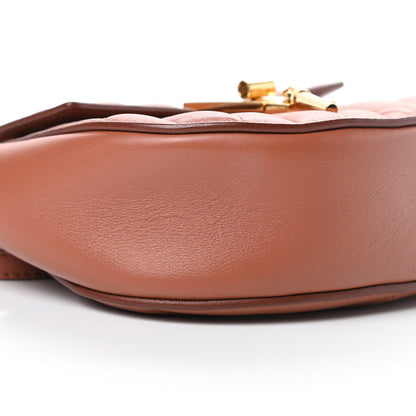 Chloe Calfskin Quilted Mini Drew Bijou Shoulder Bag Chestnut Brown 9 of 12
