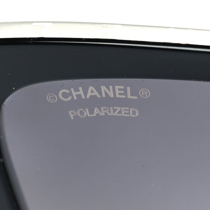 Chanel Acetate Polarized Square Sunglasses 5417 Black 7 of 8