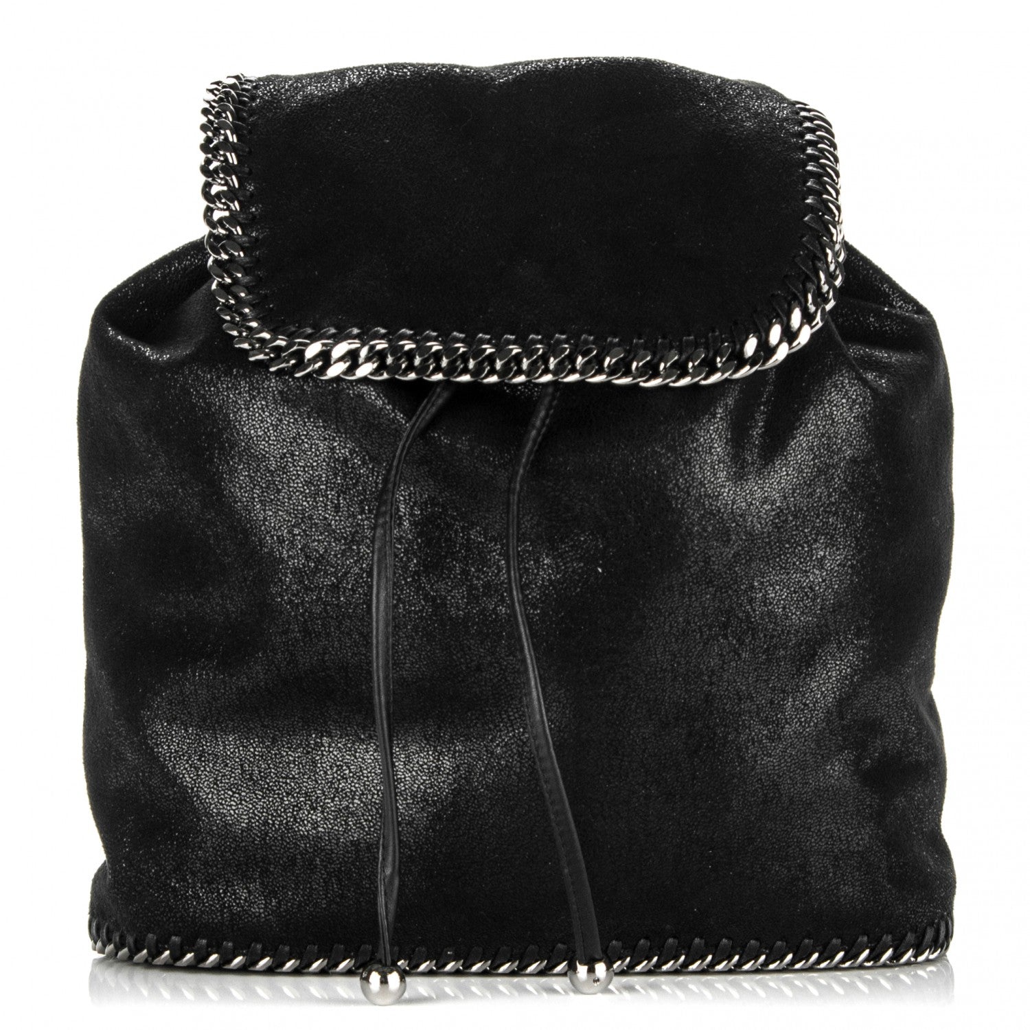 Stella McCartney Shaggy Deer Falabella Backpack Black 1 of 8