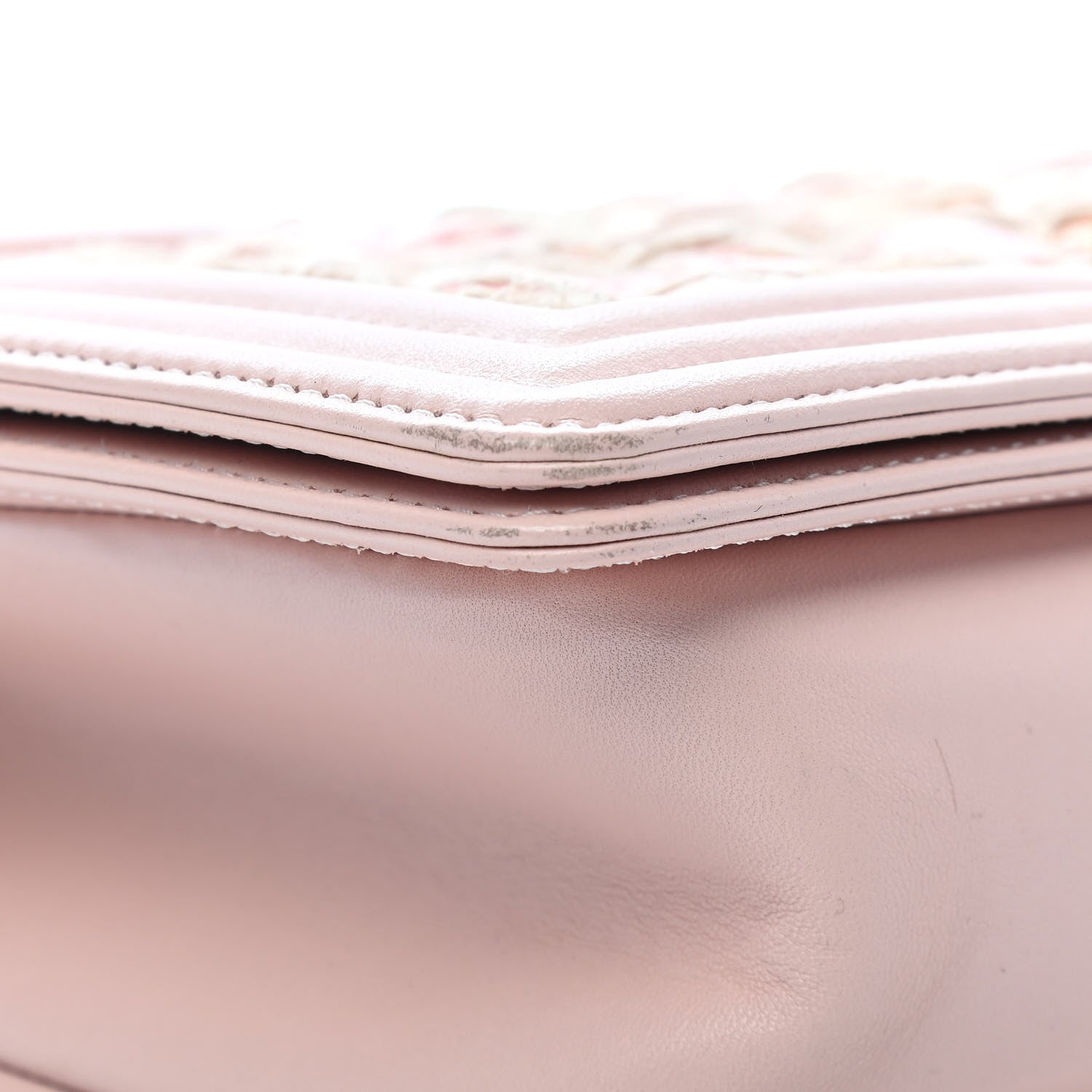 Chanel Tweed Lambskin Medium Boy Flap Pink 8 of 15