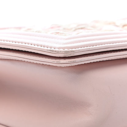 Chanel Tweed Lambskin Medium Boy Flap Pink 8 of 15