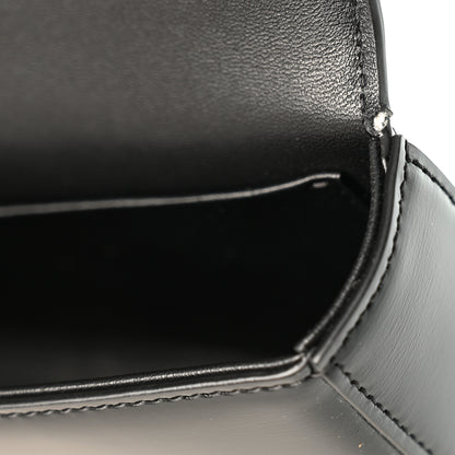 Celine Shiny Calfskin Triomphe Chain Shoulder Bag Black 11 of 11