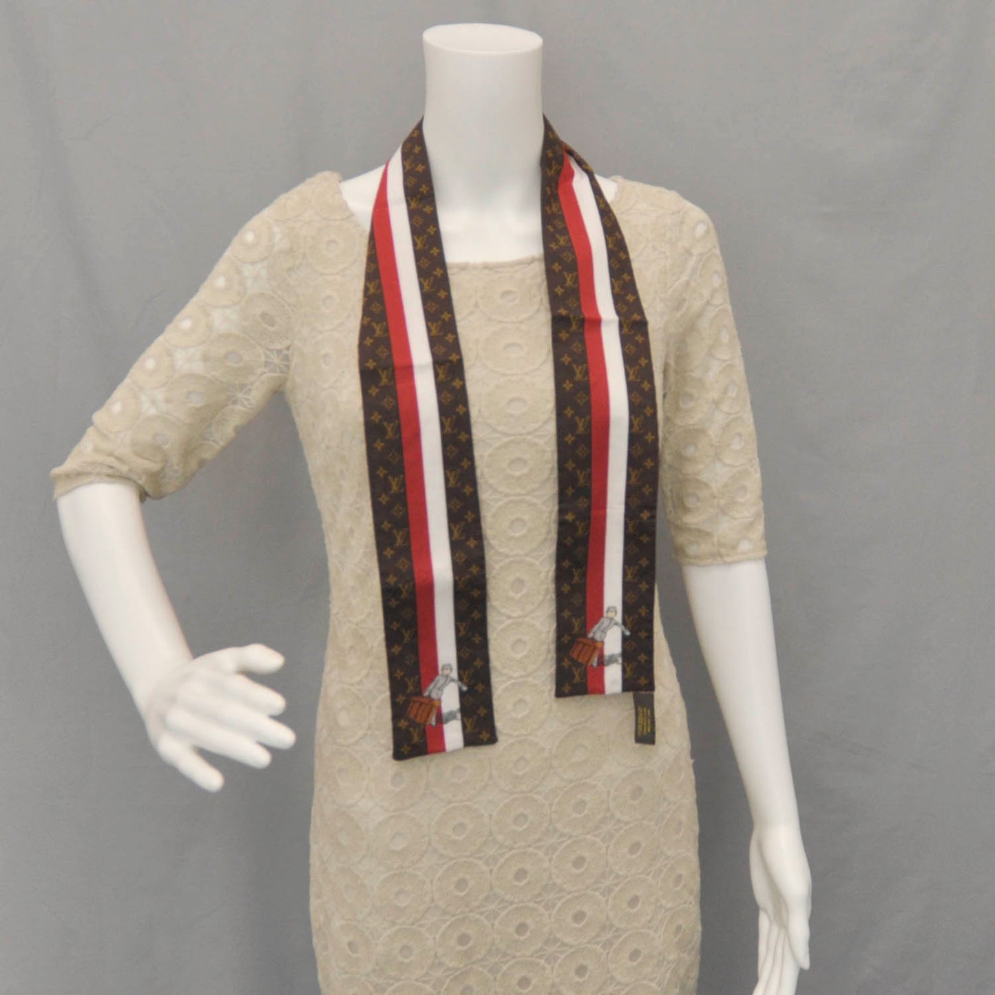 Cotton Monogram Groom Bandeau Scarf