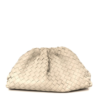 Bottega Veneta Nappa Maxi Intrecciato The Pouch Oversized Clutch Plaster 1 of 11
