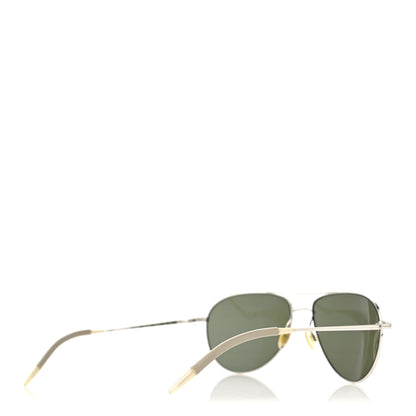 Oliver Peoples Metal Benedict Aviator Sunglasses OV1002S Silver 4 of 8
