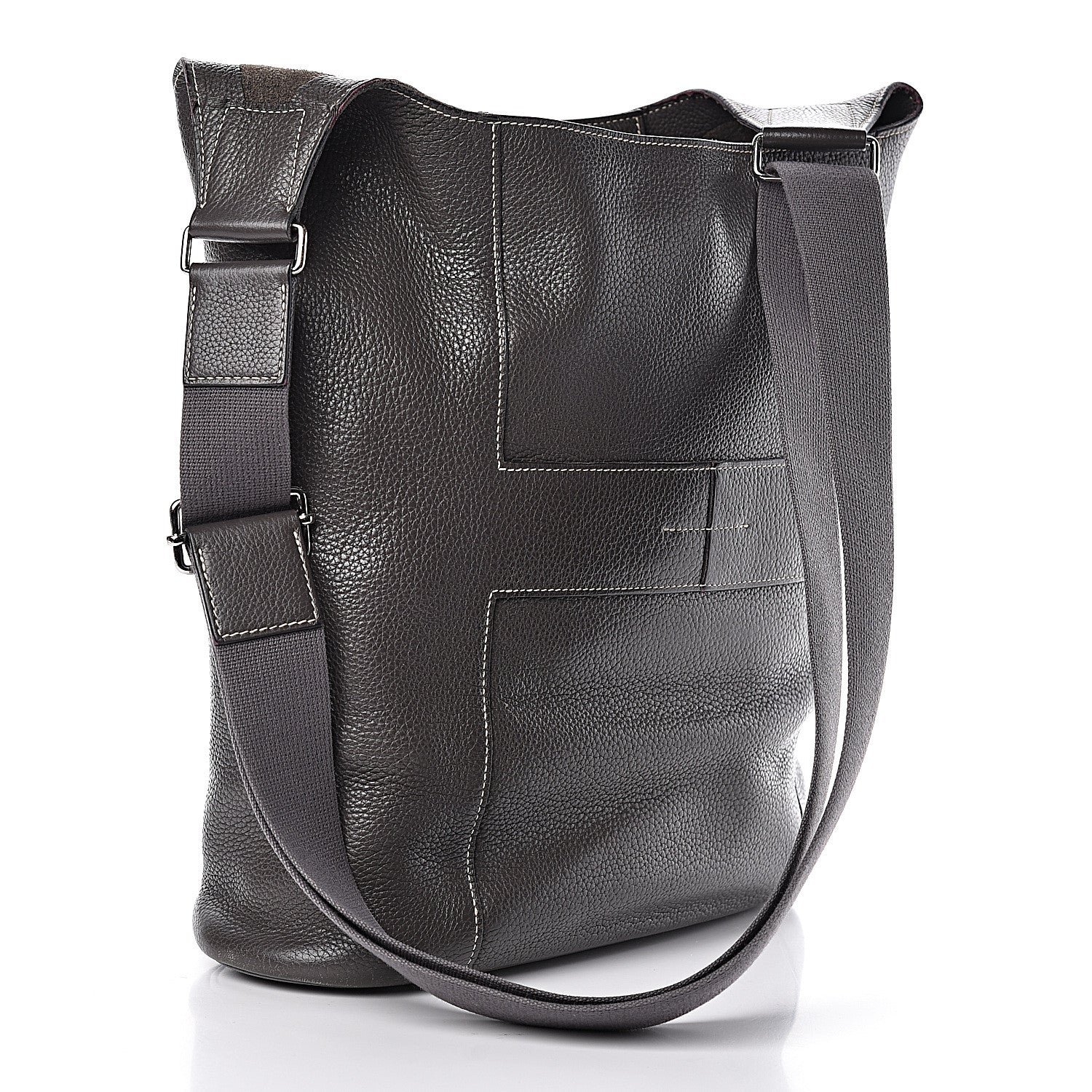 Hermes Taurillon Clemence Sac Goodnews GM Graphite 3 of 14