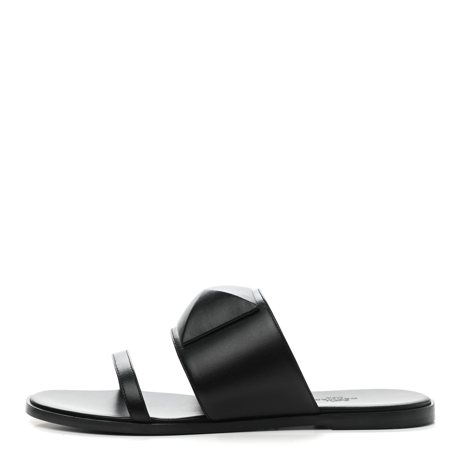 Hermes Nappa Caia Sandals 41 Black 1 of 10