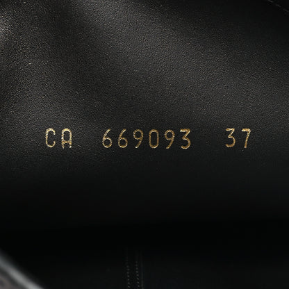 Saint Laurent Calfskin Kate 30 Western Knee High Boots 37 Black 7 of 8