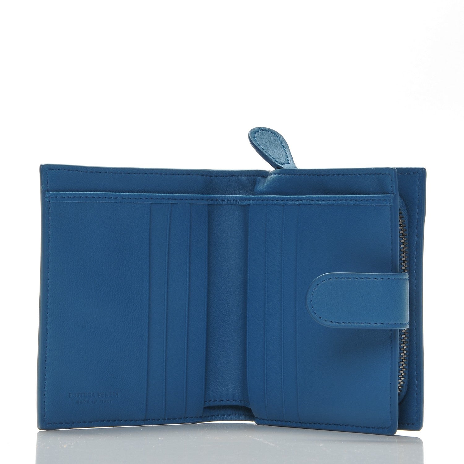 Bottega Veneta Nappa Intrecciato French Flap Wallet Electrique 5 of 6