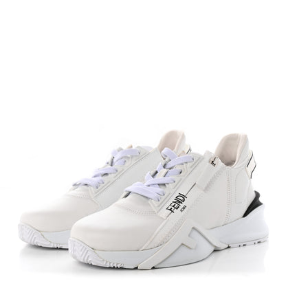 Fendi Vitello Womens Fendi Flow Low Top Sneakers 35 Ultra White 3 of 15