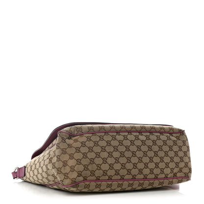 Gucci Monogram Convertible Diaper Bag Beige Peonia Flower 5 of 13