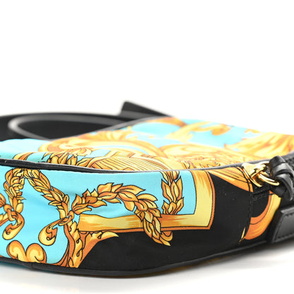 Versace Nylon Baroque Print Small Crossbody Bag Black 8 of 9