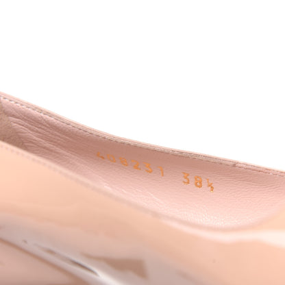 Gucci Patent Double Strap Aneta Flats 38.5 Pink Apricot 9 of 12
