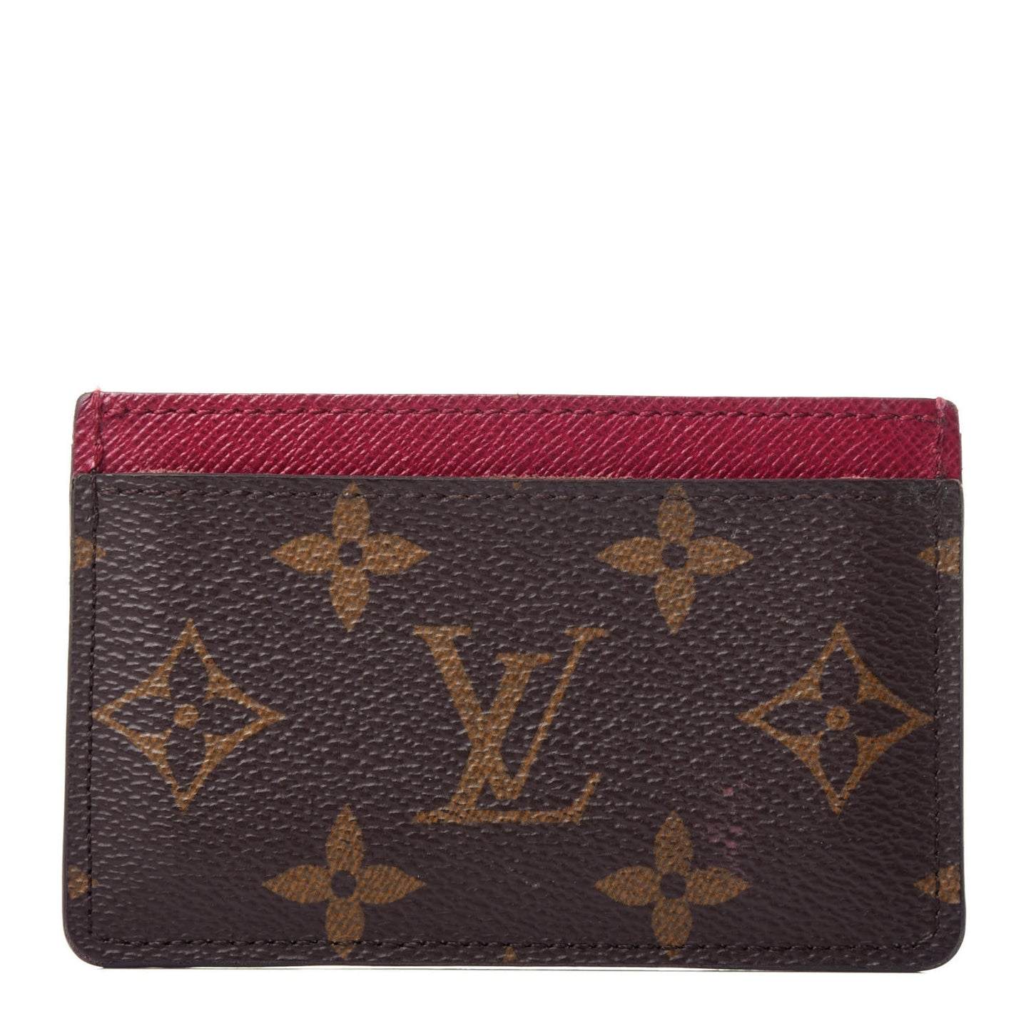 Monogram Card Holder Fuchsia