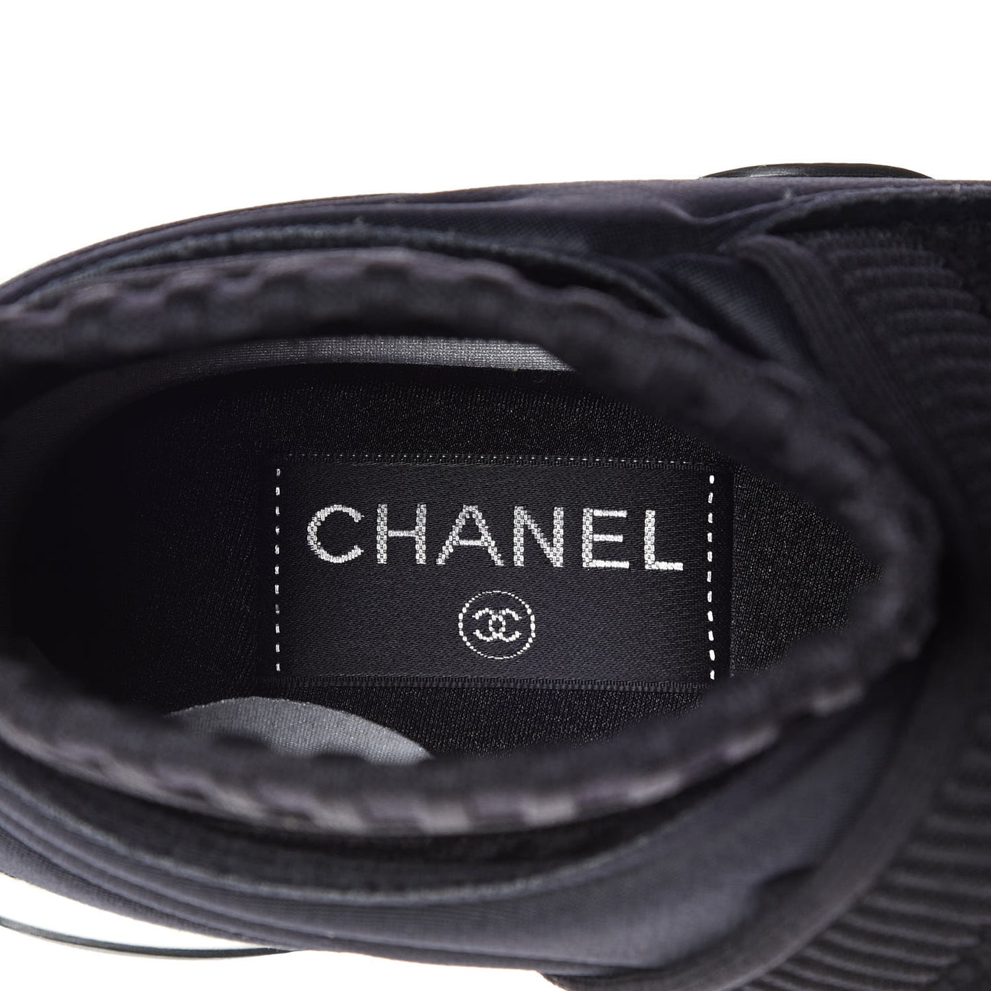 Stretch Fabric CC Sneakers 36 Black