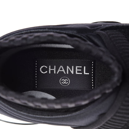 Chanel Stretch Fabric CC Sneakers 36 Black 7 of 7