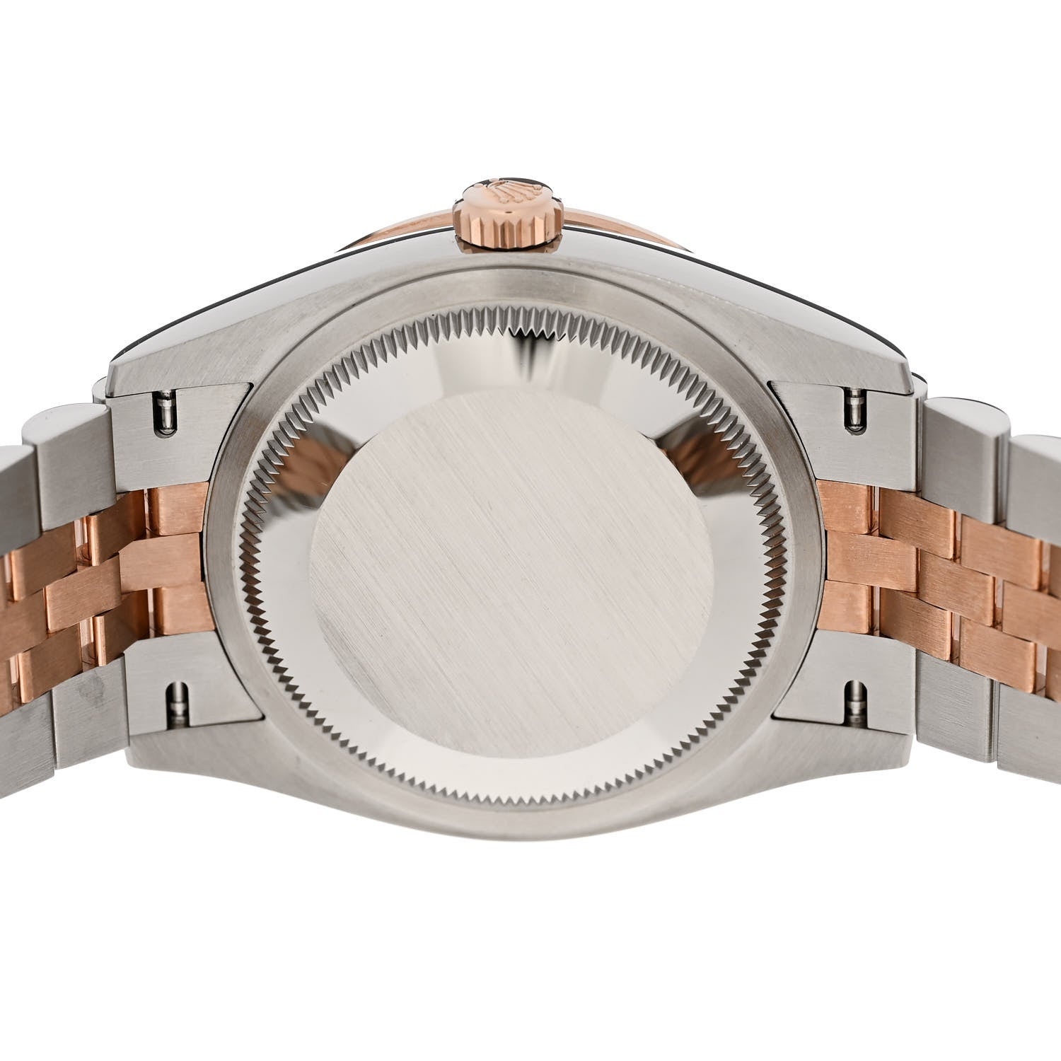 Rolex Stainless Steel 18K Everose Gold Diamond Bezel 36mm Oyster Perpetual Datejust Watch Black 126281RBR 4 of 6