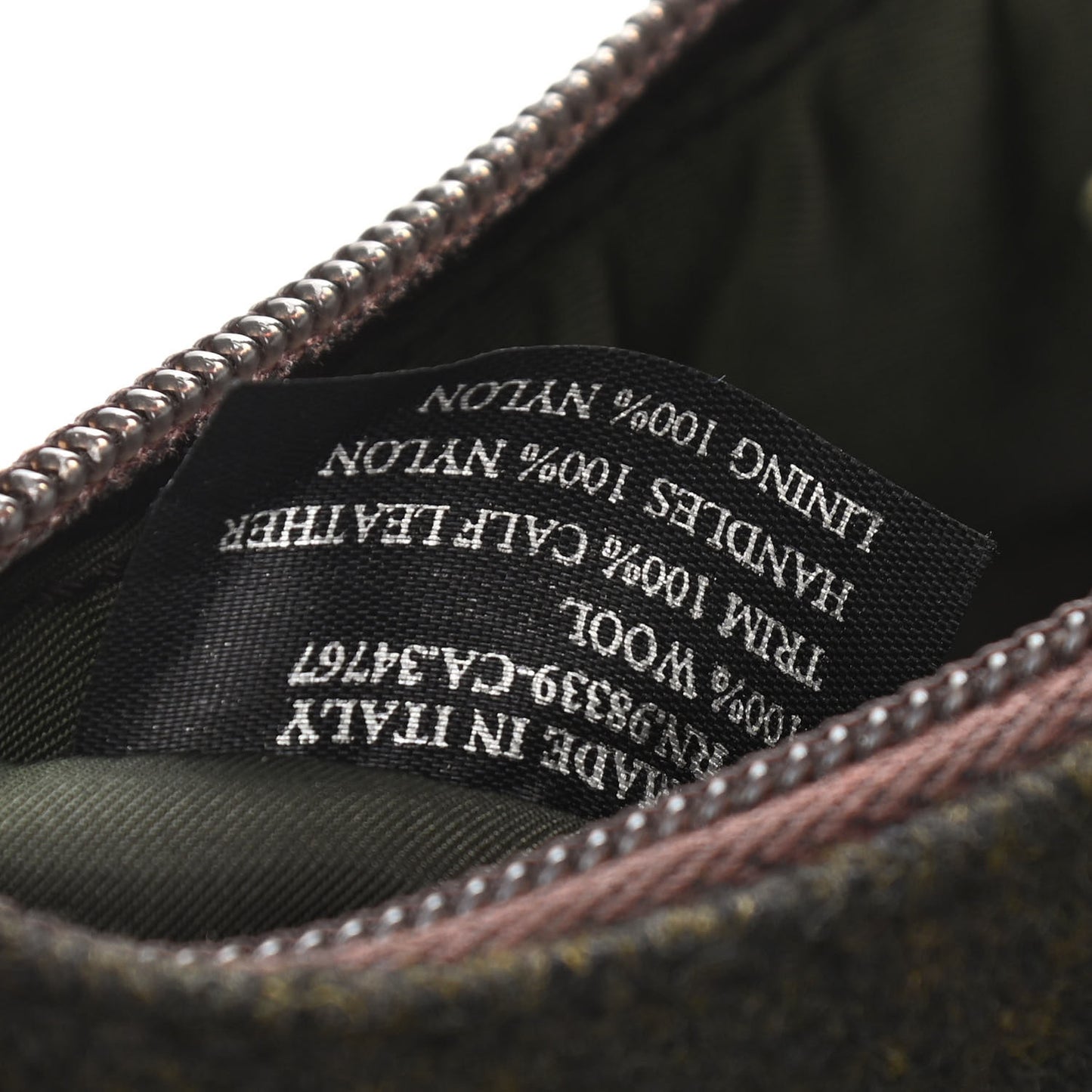 Wool Sport Shoulder Bag Brown