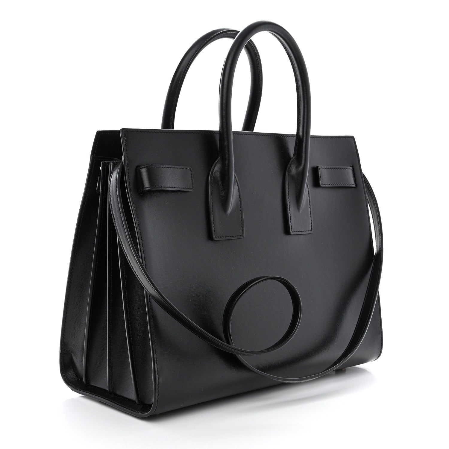 Saint Laurent Calfskin Small Sac De Jour Black 3 of 10