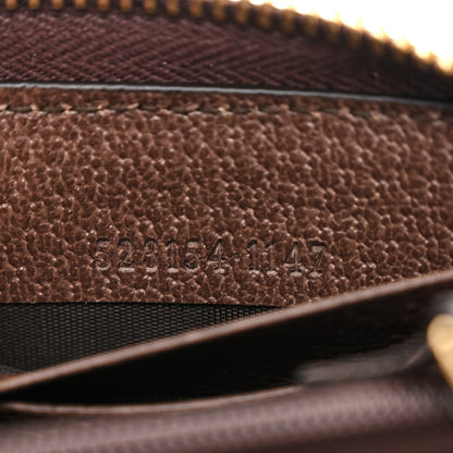 Gucci GG Supreme Monogram Web Ophidia Zip Around Wallet Brown 7 of 10