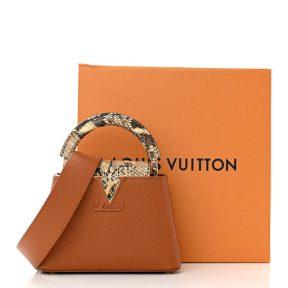 Louis Vuitton Taurillon Snakeskin Mini Capucines Caramel 16 of 16