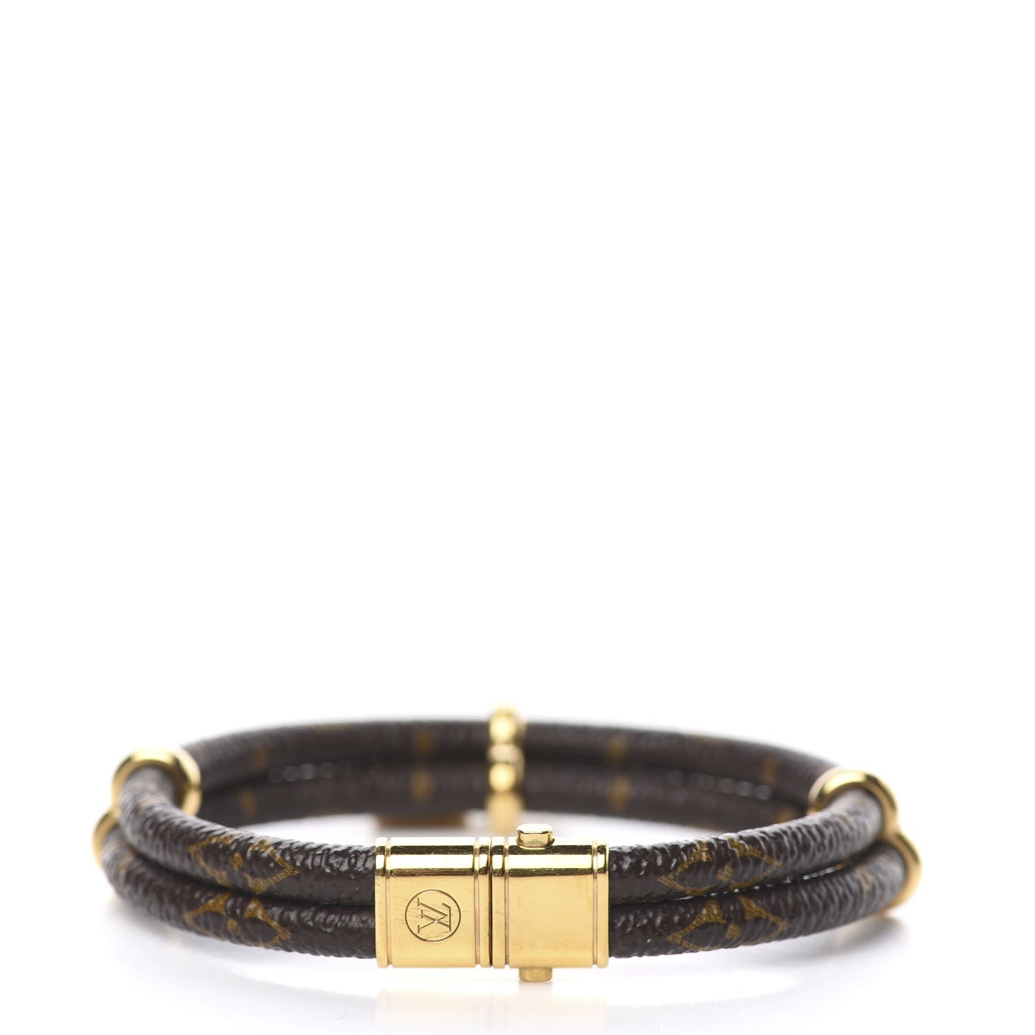 Louis Vuitton Monogram Keep It Twice Bracelet 17 3 of 4