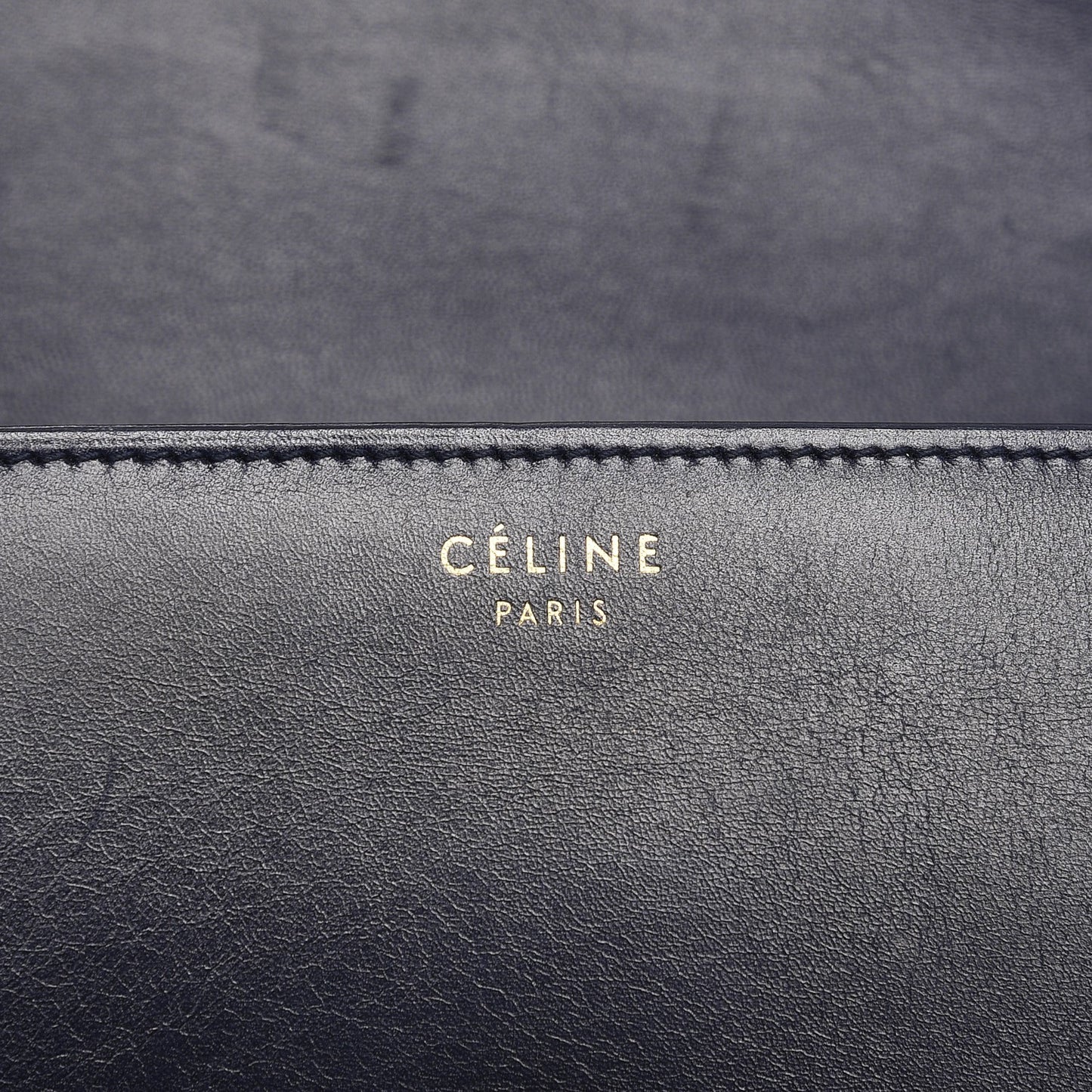Smooth Calfskin Large Classic Box Flap Bag Navy